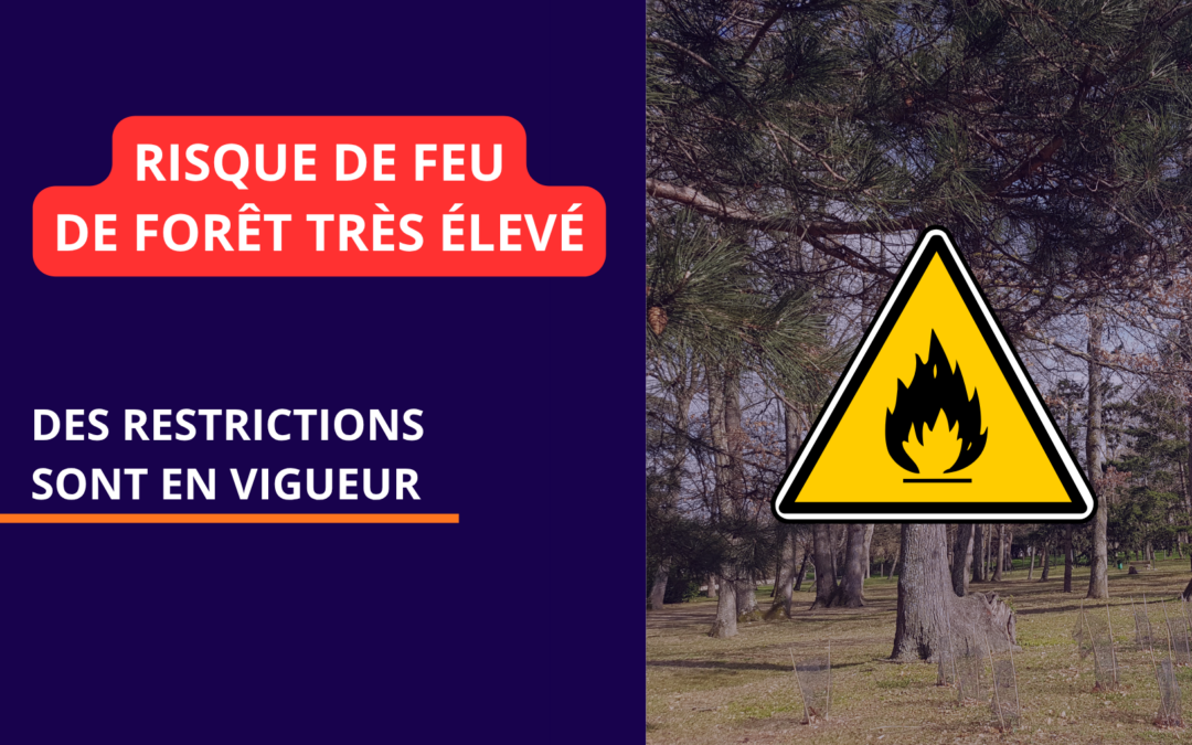 Risque de feu de forêt très élevé